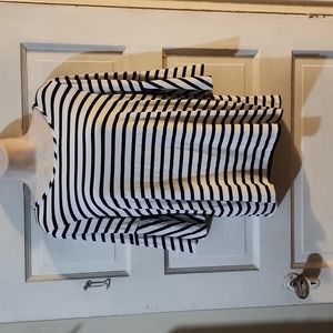 Green Envelope Striped 3/4 Bell Sleeve Top M